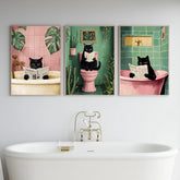Toile - Bath Cat